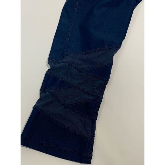 Apana Women's Jegging Pull On Pants Elastic Waist Blue Mesh Hem Small - Picture 7 of 7